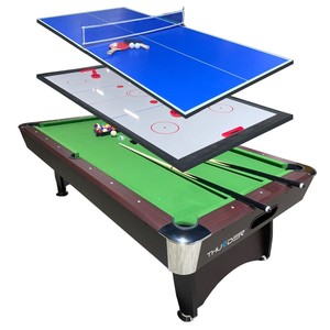 Thunder Kulečníkový stůl s překrytím air hockey / ping pong 9FT