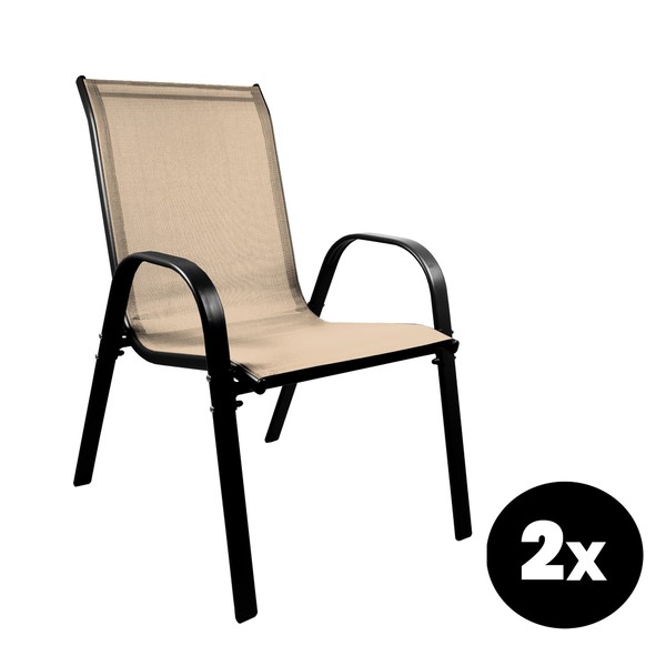 Aga 2x Zahradní židle MR4400BE-2 Beige