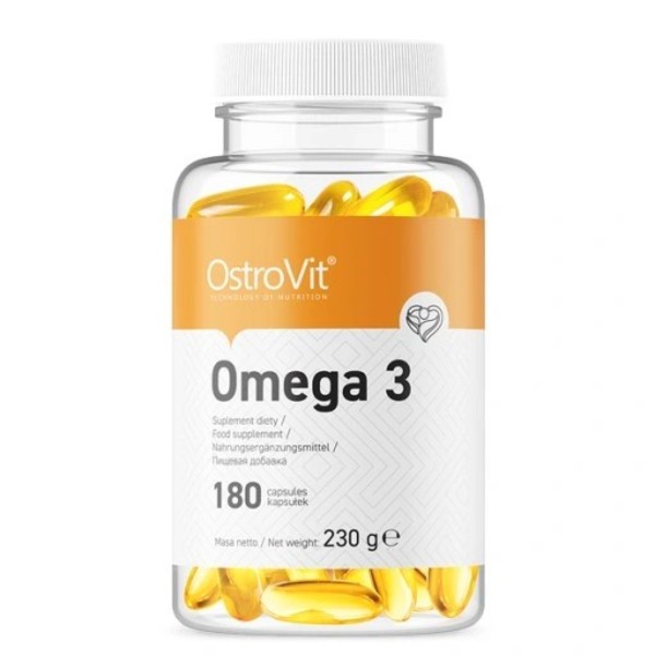 Ostrovit Omega 3 kapsle 180 omega-3 kyseliny Vitamíny 230 g