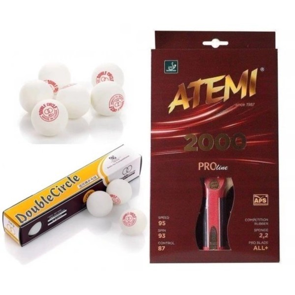 ATEMI 2000 CV Raketa na stolní tenis + míčky