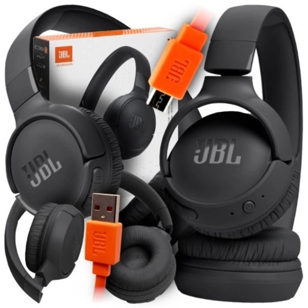JBL T520BBTLK Bezdrátová sluchátka na uši